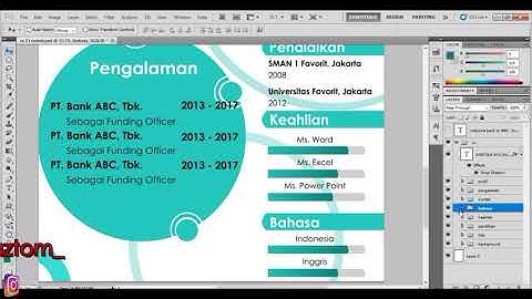 DESAIN CV DIGITAL KEREN DAN KREATIF DENGAN PHOTOSHOP | EDISI KHUSUS CEWEK | FREE DOWNLOAD