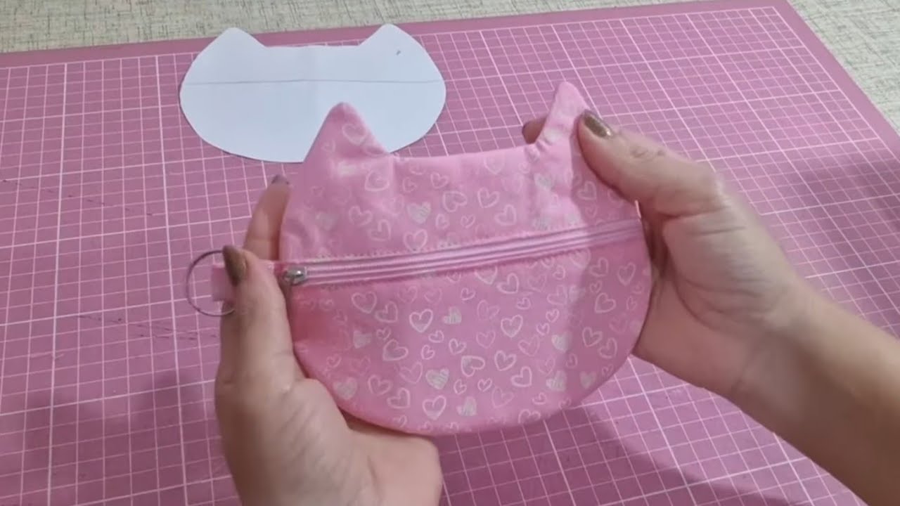 ✅️PORTA CARTOĒS OU PORTA MOEDAS GATINHO