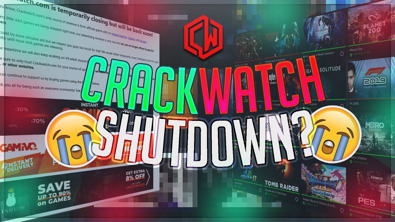 CRACKWATCH IS GONE? - WILL IT RETURN?  Is This The End Of The Crack Status  Website? 