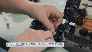 SC inmates sew masks for healthcare workers