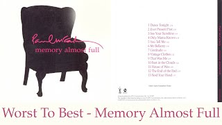 Memory Almost Full Ranking Album Songs From Worst To Best