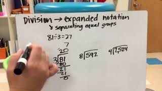 Division- expanded notation- no remainders