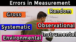 Lecture 04_ Errors in Measurements I Types of Errors I Gross, Systematic and Random Errors