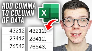 How To Add Commas To Column In Excel - Full Guide
