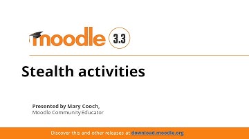 Stealth Activities In Moodle 3.3