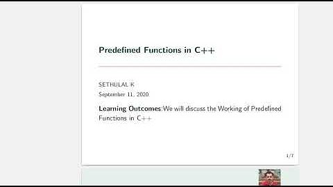 Predefined Functions in C++