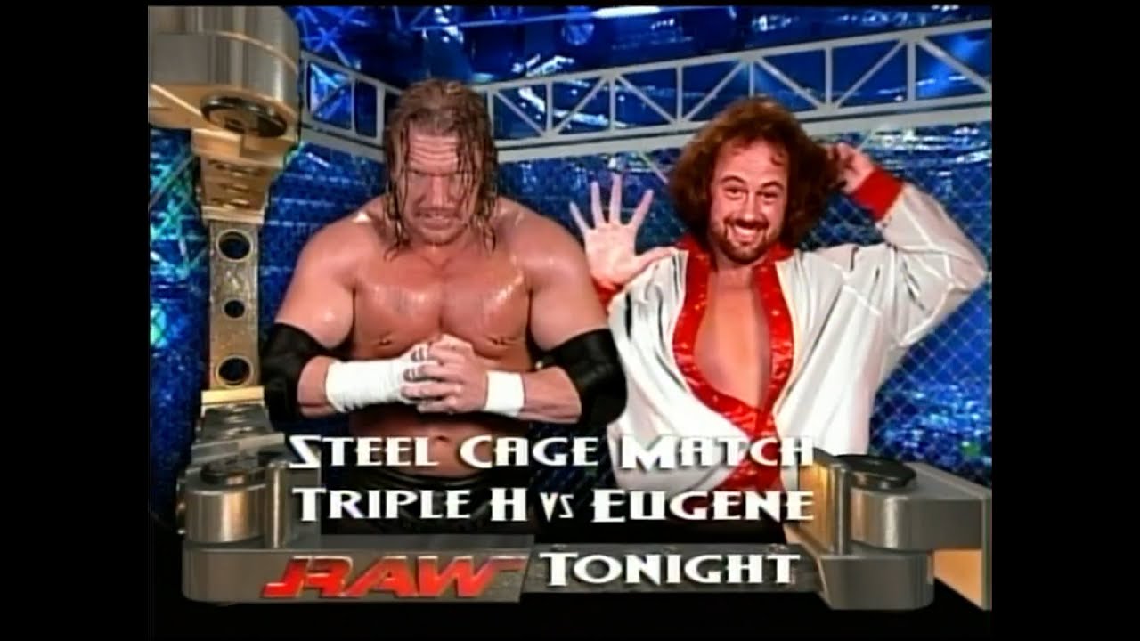 Triple H vs. Eugene September 6, 2004 Raw Steel Cage Match - YouTube.
