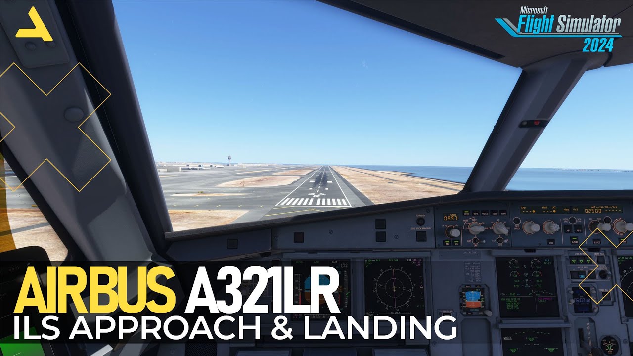 ILS Approach and Landing Tutorial of Airbus A321LR by iniBuilds in MSFS ...