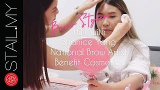Brow 101 Bersama Shanice Yong Menggunakan Benefit Cosmetics Brow Styler
