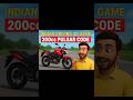 INDIAN DRIVING 3D – 200cc Pulsar Code | New Bike Unlock Trick 🔥🚀 #shorts