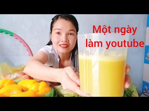 Một ngày tập làm youtube @HoaHoaVlog | Nay ra chợ mua rau, quả tự làm ...