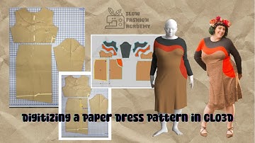 Digitizing a Paper Dress Pattern in CLO3D  A Step by Step Guide