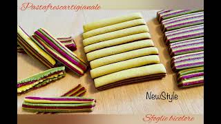 Sfoglia bicolore ~ pasta fresca artigianale NewStyle. Fresh pasta with natural colours.