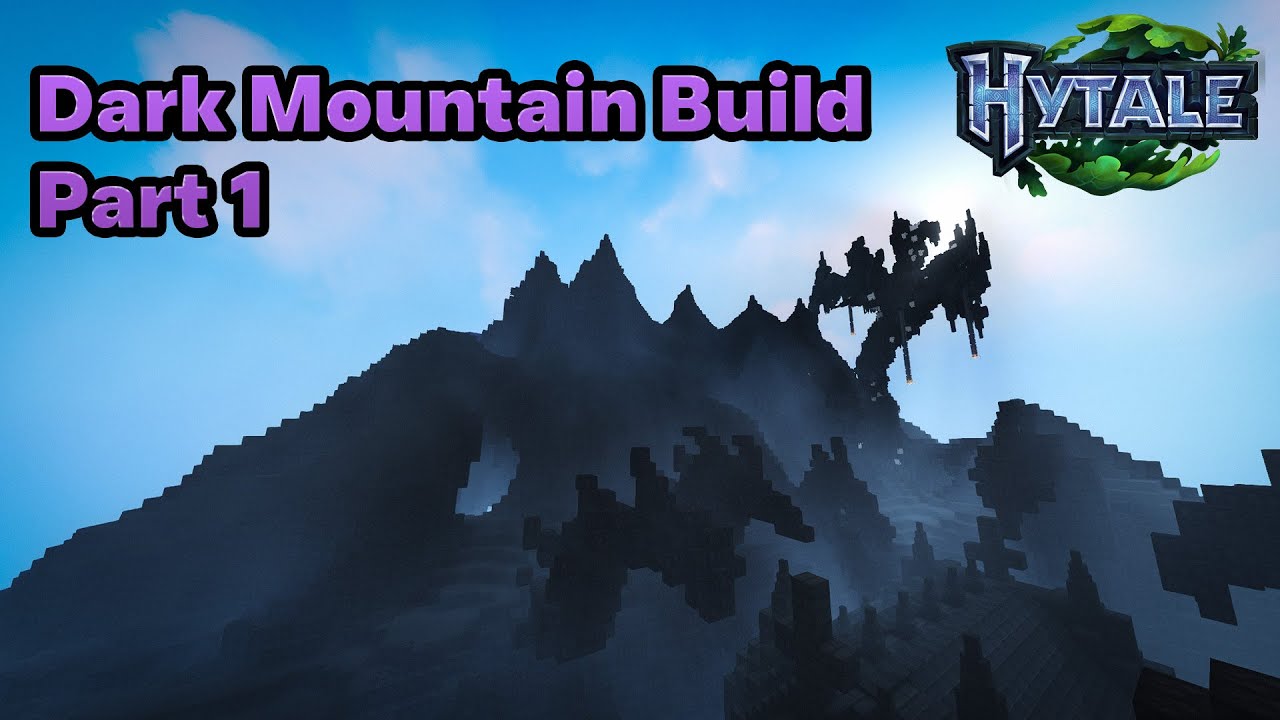 Hytale Creative Build: Crafting a Dark Mountain | Part 1