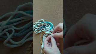 Making an oval coaster, DIY macrame tutorial