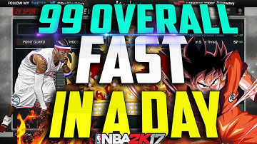 NBA 2K17 - 100% EASIEST WAY TO GET TO 99 OVERALL IN ONE DAY!! FASTEST WAY TO UPGRADE