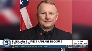 Former Jefferson County sheriff's deputy accused of burglary, made first appearance in court