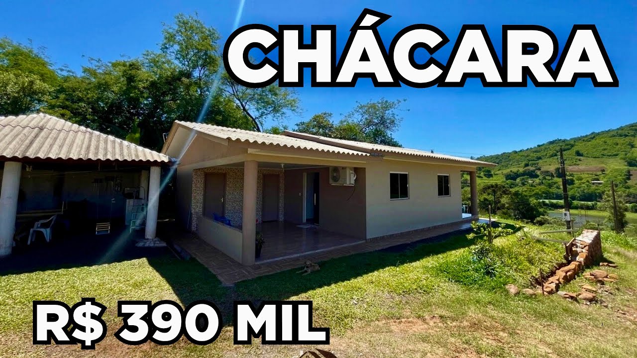 (VENDIDO) CHÁCARA CASA 3 QUARTOS GALINHEIRO GALPÃO FRUTAS RIO E LAVOURA R$390MIL