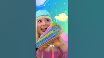 DIY Bubble maker out of straws😻🫧 #kids #diy #viral