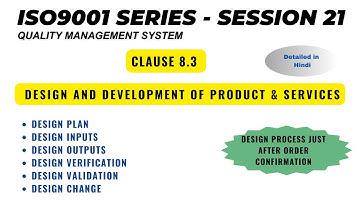 ISO 9001 Clause 8.3 I Design and Development I NPD