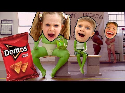 Doritos Commercial I Want Sumo Doritos vs Diana and Roma & Niki Coffin Dance Parody