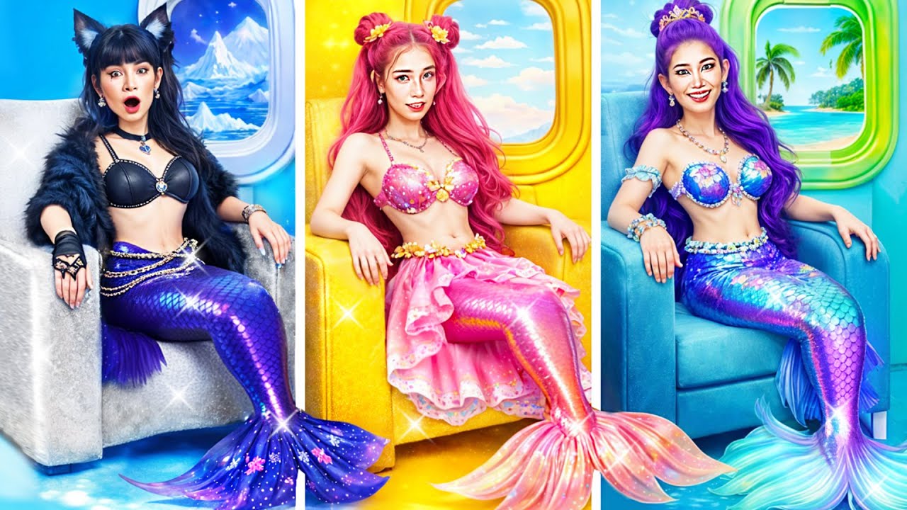 善なる人魚 vs 闇の人魚 🧜‍♀️✨ メイクオーバー対決で一番輝くマーメイドは誰？ | BabaBop Japan