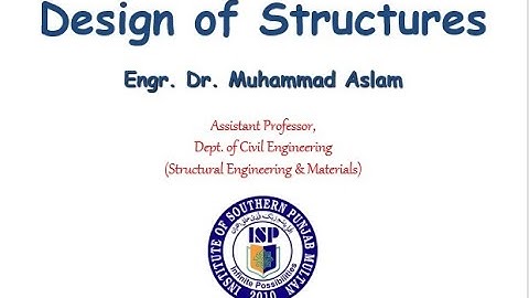 Lec#04 - Design of Structures (DOS)