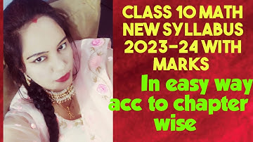 cbse class 10th math new syllabus 2023-24 #viral #video   #new #syllabus #newsyllabus #cbs#class10