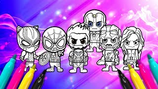 Marvel Avengers Coloring page | Go BIG Super Heroes Figure Coloring