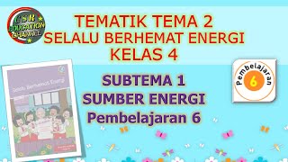 Pembelajaran kelas 4 sekolah dasartematik kurikulum 2013tema 2 selalu
berhemat energisubtema 1 sumber energipembelajaran 6semoga bermanfaat
untuk belajar adi...