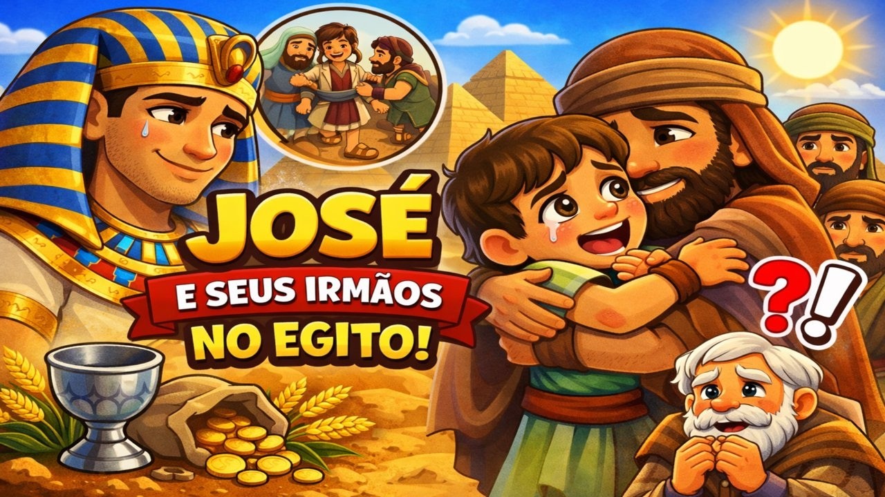 O REENCONTRO QUE MUDOU TUDO 😲💔 | José e Seus Irmãos no Egito (Gênesis 42–44)