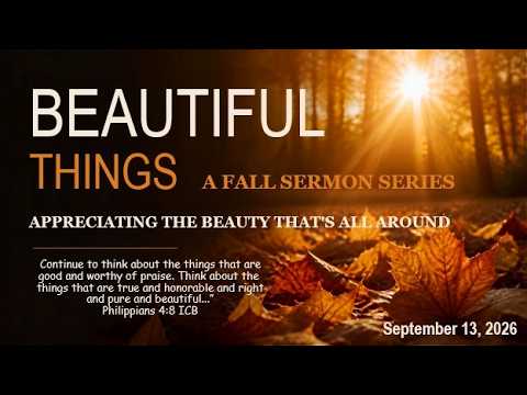 Seeing the beauty surrounding us may inspire us to help our "neighbors".