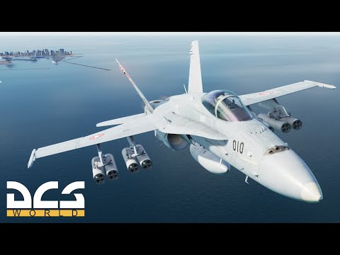 F/A-18 Hornet ile Savaş Gemisi Batırıyoruz! - DCS World