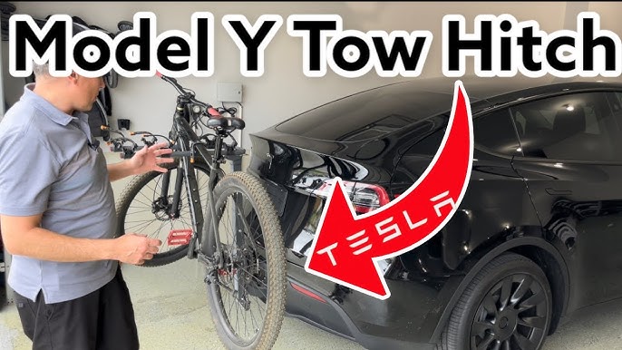 2022 Tesla Model Y Long Range 7 Seat Seater Tow Hitch & Tow Hook Cover  Removal Close Up Look Inside 