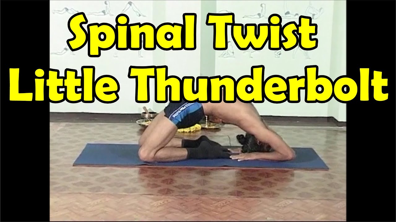 How to do Spinal Twist and Little Thunderbolt Pose - Yoga Master Sajee