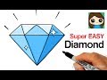 How to Draw a Diamond Super Easy