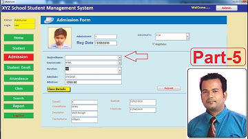 Student Management System in Access 2007 Part 5 - Admission Form