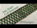 Net Stitch Cuff Bracelet Beading Tutorial