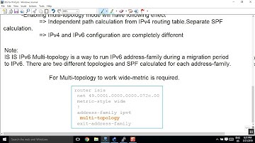 CCNP SP Day17 ISIS IPv6 Part 05