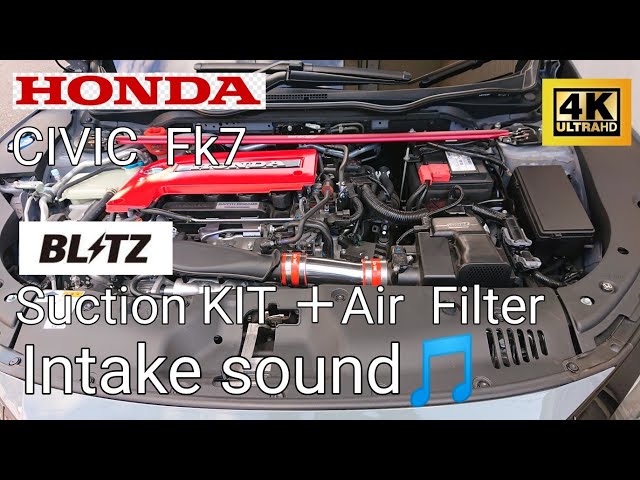 吸気音】 BLITZ suction kitとエアフィルター - YouTube