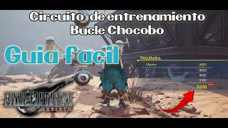 Final Fantasy Rebirth circuitos de entrenamiento Bucle Chocobo guia de como superar