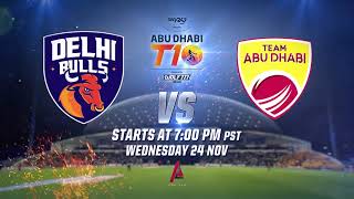 Delhi Bulls VS Team Abu Dhabi | The Chennai Braves VS Northern Warriors | Tomorrow | 24th Nov 2021