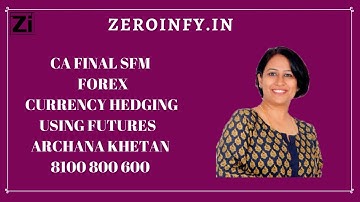 CA Final SFM|Archana Khetan|Forex|Currency Hedging Using Futures