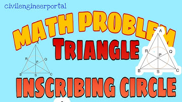 TRIANGLE INSCRIBING CIRCLE || MATH PROBLEM || QUESTION FROM CE BOARD EXAM