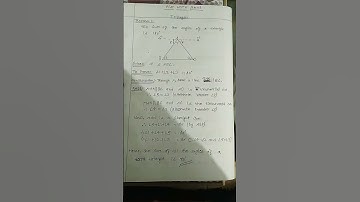 Sum of all the angles of a triangle is 180