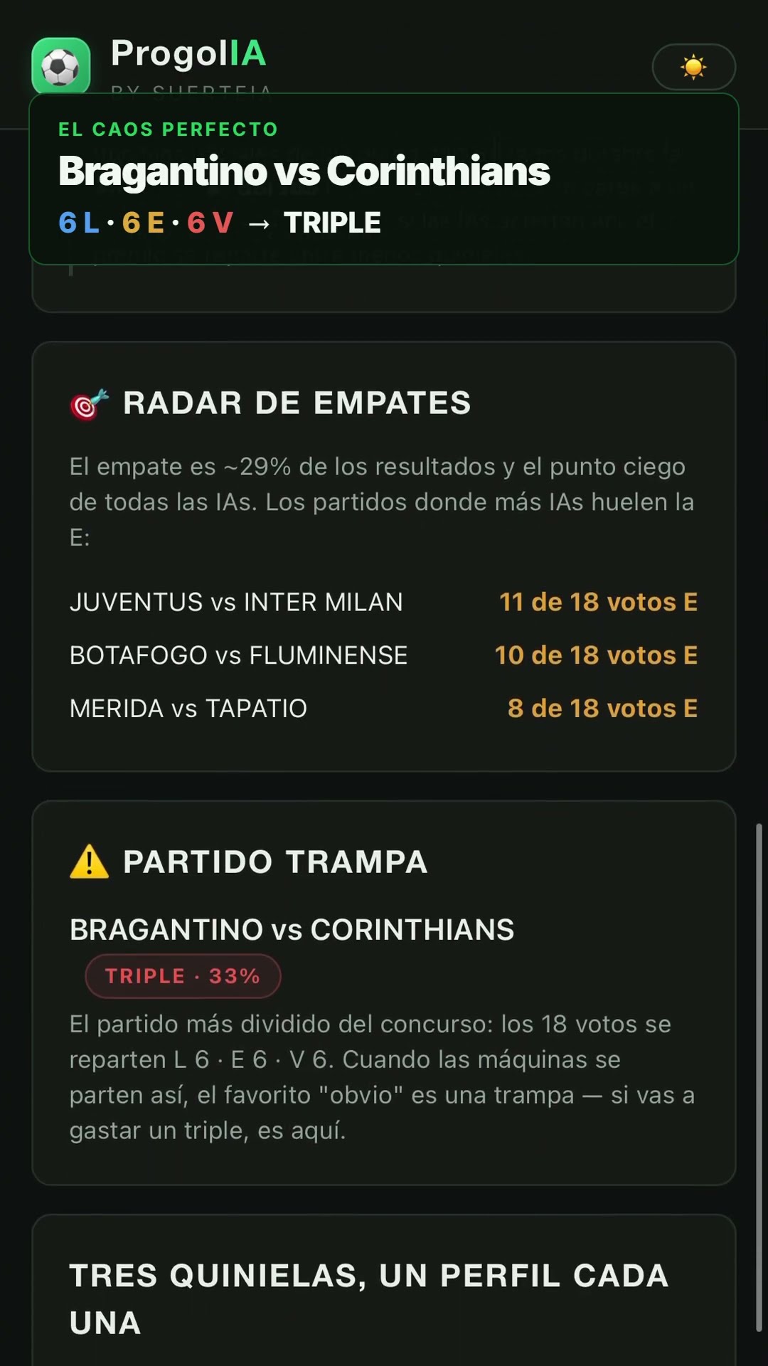 6 IAs llenaron el Progol de esta semana — esto salió ⚽