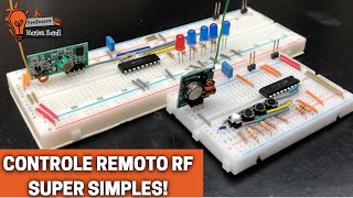 Controle Remoto para seus projetos com módulos TX RX 433MHz - Até 180m!