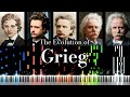 The Evolution of Grieg&#39;s Music (From 15 to 63 Years Old)