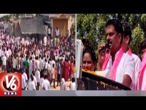 Nagarkurnool TRS Candidate Janardhan Reddy Election Campaign | TS Assembly Polls | V6 News