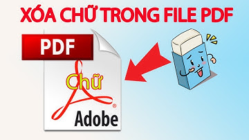 Cách xóa chữ trong file pdf